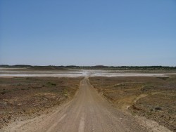 Lacs asséchés du désert