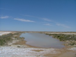 Parfois l'eau est encore présente...