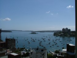 ue imprenable depuis notre apart sur une des baies de Sydney
