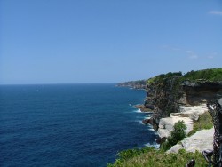 La côte escarpée du Pacifique