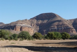 Les falaises multicolores des gorges de Khowarib