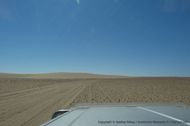 Les dunes de sable font peu à peu leur apparition