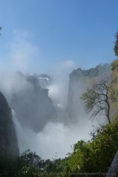 Les chutes Victoria portent bien leur nom de "Fumée qui gronde"