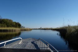 Le bateau, est nettement plus adapté à l'exploration du delta de l'Okavango