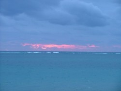 Coucher de soleil bien couvert à Lancelin