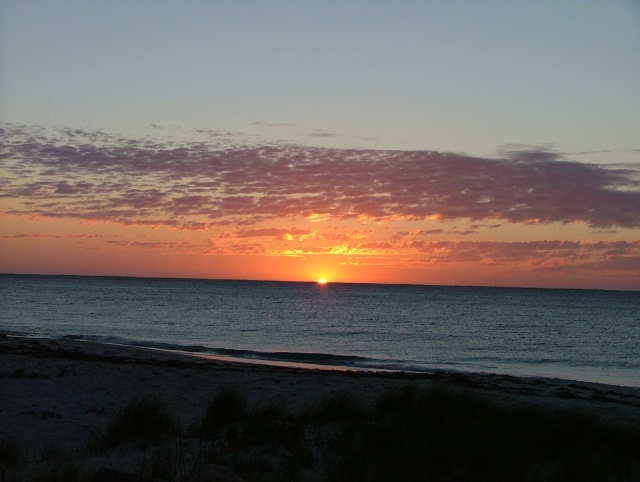Coucher de soleil sur Cervantes