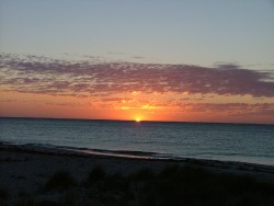 Coucher de soleil sur Cervantes