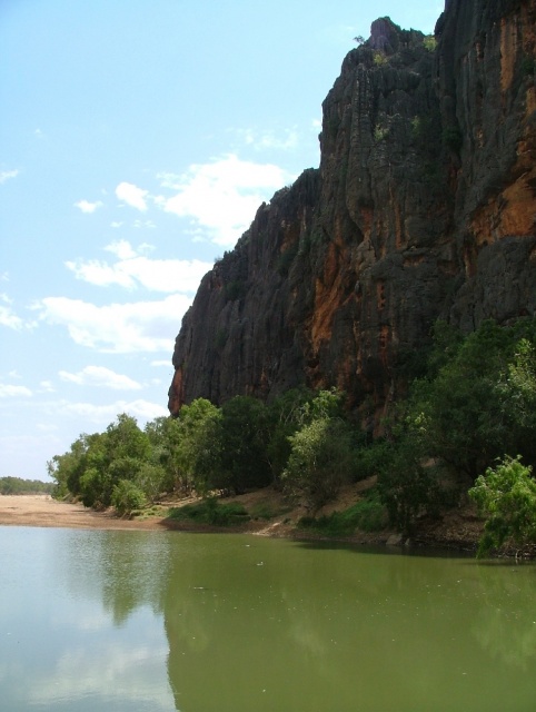 Parois abruptes de Windjana Gorge