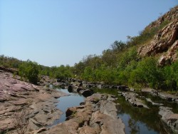 Les petits bassins en haut de Bell Gorge