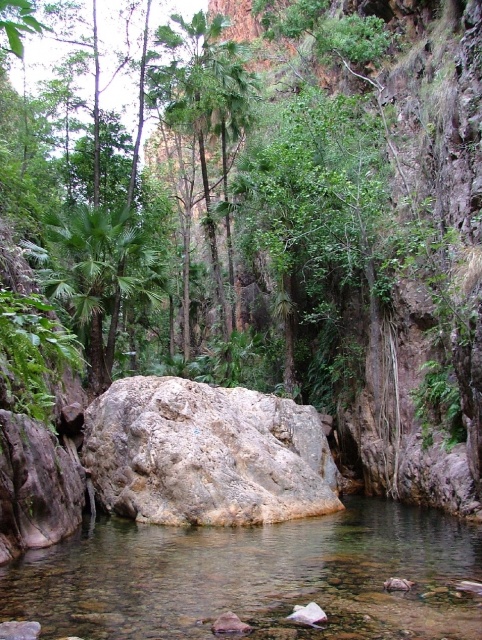 Un des nombreux bassins naturels d'El Questro Gorge