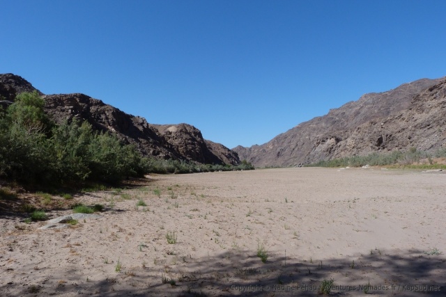 Ici, la Fish River est totalement asséchée