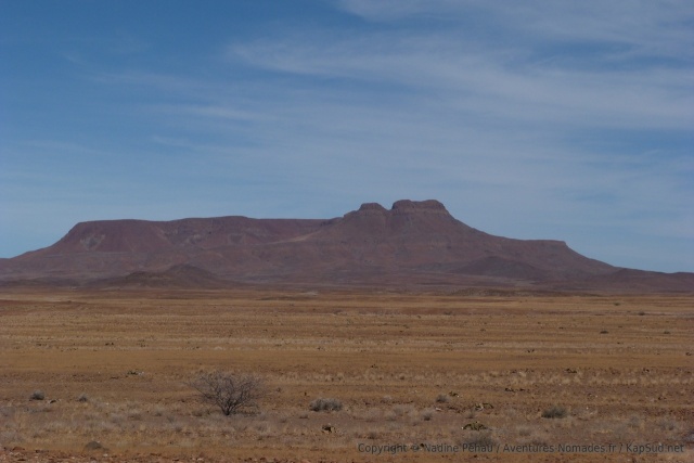L'ocre rougeoyant du massif de Brandberg est quasi hypnotique 