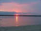 On peut tranquillement s'adonner à des plaisirs simples mais toujours réjouissants comme ce splendide coucher de soleil
