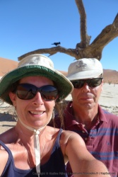 Même le corbeau a tenu a immortalisé notre venue à Deadvlei avec nous !