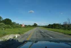 Toute la bande de Caprivi est une zone naturelle, traversée par une longue route