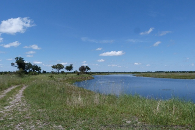 Cette fois-ci c'est le long de la rivière Kwando que la piste se déroule