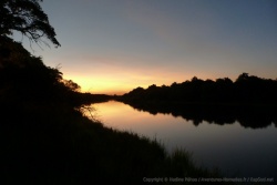 Coucher de soleil sur le Zambèze