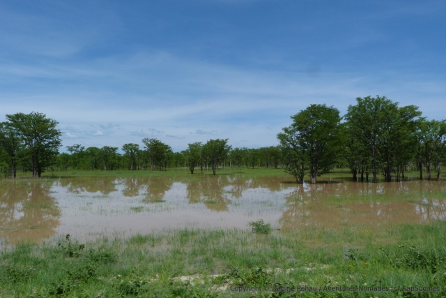 A de nombreux endroits, les bords de route sont déjà inondés