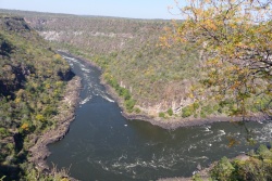 Les impressionnantes gorges traversées par le Zambèze