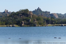 Vue idyllique comme une carte postale de Matobo