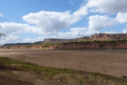 Les falaises de Chiljo, telles une forteresse imprenable