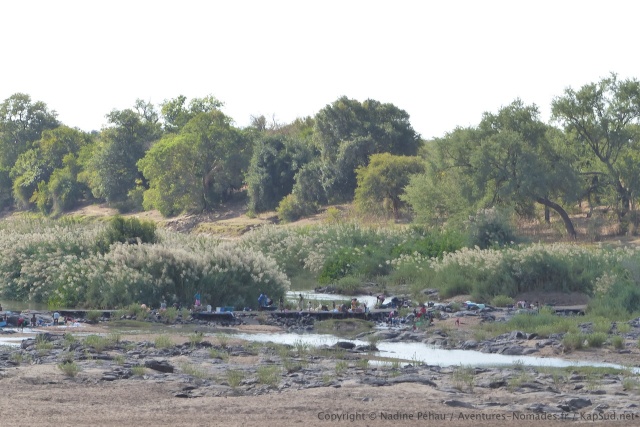 Nous retrouvons avec plaisir l'activité humaine colorée et animée sur les bords de la rivière