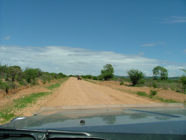 Toujours sur la piste qui mène à la capitale Dodoma, on ne croise pas grand monde, à part quelques charettes et des camions