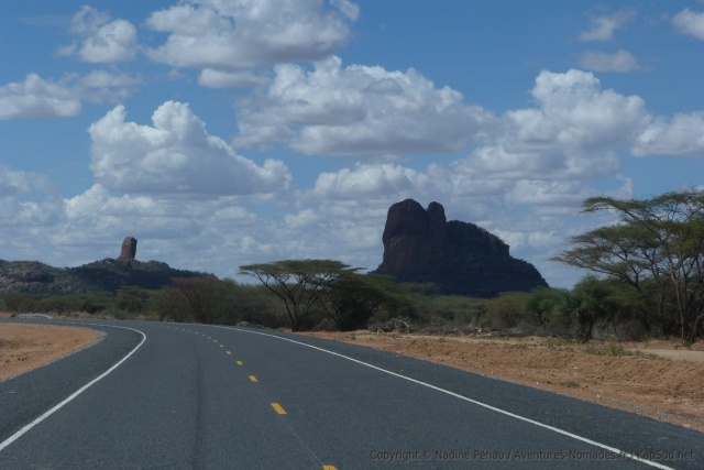 La perspective des grands espaces du nord Kenya nous appelle