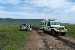 Notre Totoy, très lourd sur ce genre de terrain, nous entraine dans las bas-côtés