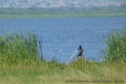 Les pêcheurs peuvent exercer sur le lac Albert