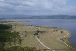 Point de vue à couper le souffle dur le lac Nakuru