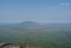 La steppe Masai s'étale à l'infini