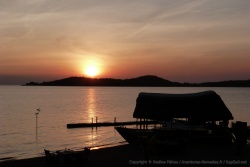 Coucher de soleil dans ce petit coin de paradis, au bout du monde