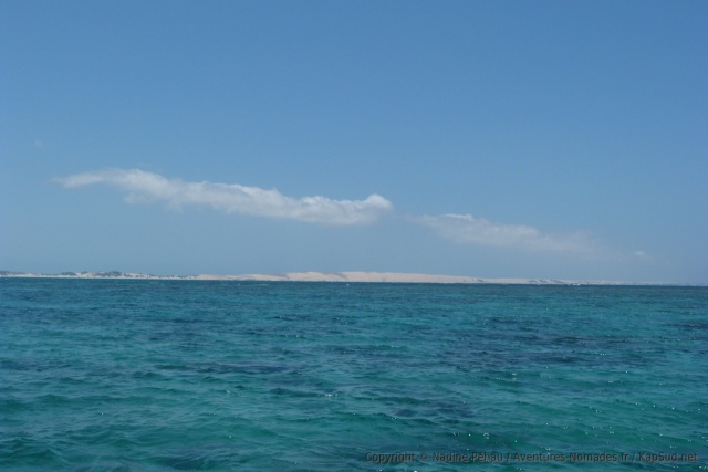 Au loin, une autre île de sable de l'Archipel Bazaruto