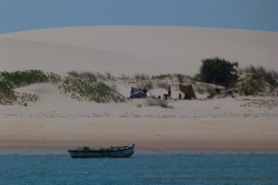 La famille de pêcheurs a fini par accosté