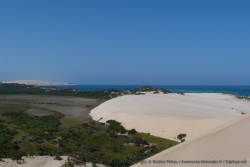 Il semblerait que la dune avance sur l'intérieur de l'île