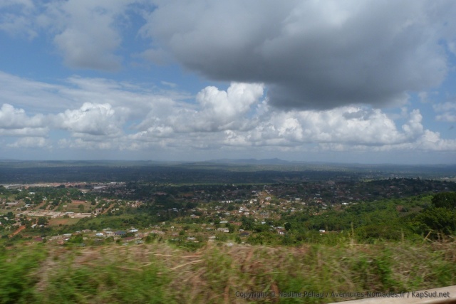Vue sur le pays Venda, très peuplé par endroit
