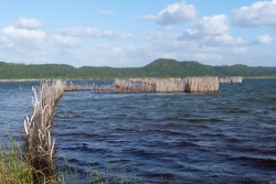 Les pièges à poisson sont emblématiques de l'ethnie locale des Tsongas