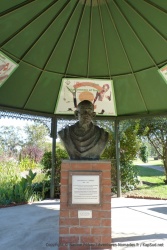 Le buste de Ghandi qui fut brancardier pendant la guerre des Boers et la révolte Zoulou