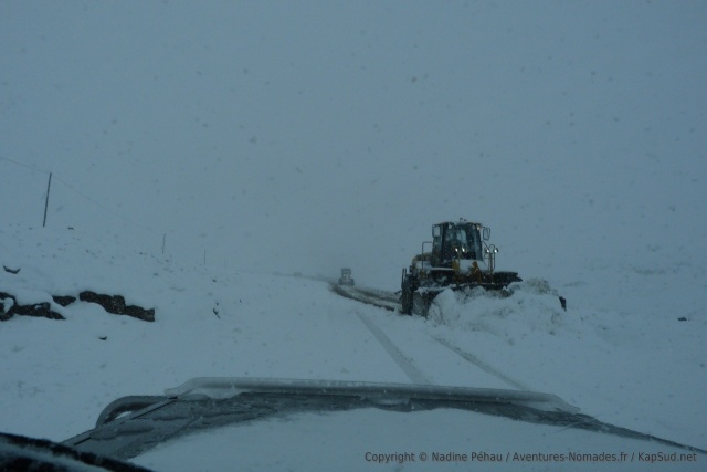Avec un grand soulagement, on découvre un chasse-neige