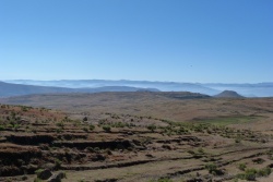 Au Lesotho, on évolue constamment au milieu des montagnes