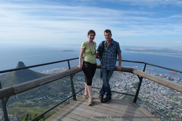 A peine débarqués en Afrique et déjà au sommet de la Table Mountain !