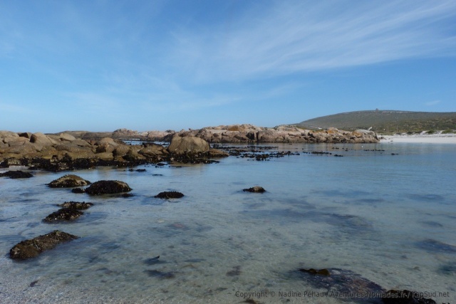 Plage vivifiante de Tietiesbaai