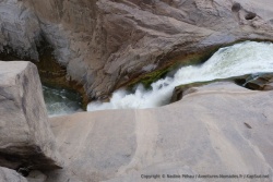 Le tumulte des chutes d'eau d'Augrabies Falls 