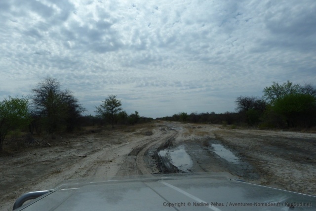 La même piste en saison des pluies, ça doit être bien plus sportif