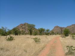 Paysages sur la piste Cahama - Ruacana