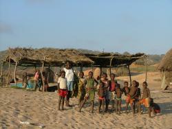 Enfants d'un village de pêcheur