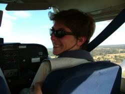 Heureux co-pilote du petit aéronef qui nous a permis de survoler le delta de l'Okavango
