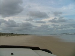 La partie risquée de l'île, au nord, des marées piégeuses, du sable encore plus mou et même des sables mouvants