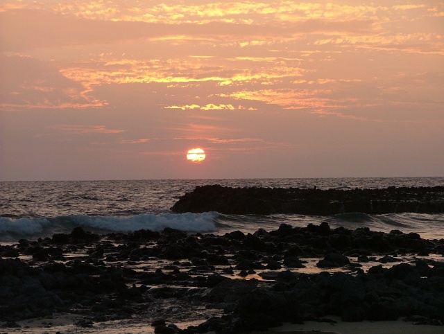 Coucher de soleil sur Kuata